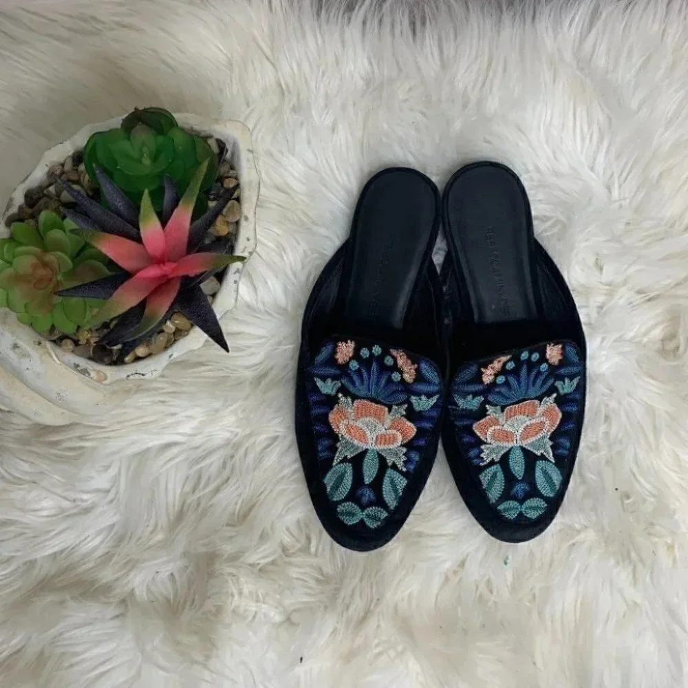 Rebecca Minkoff raylee embroidered loafers 7.5